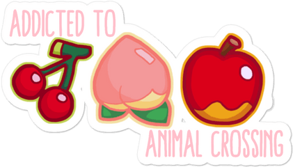 Addicted To Animal Crossing Sticker Misscherryfox - Sticker Of Animal Crossing Png Transparent