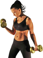Workout Gym Female Fitness PNG Free Photo