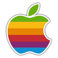 Rainbow Apple Color Sticker Ii Logo - Free PNG