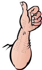 Arm With Thumb Up - Thumb Signal Png