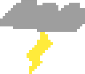 Download Storm Cloud - Storm Cloud Pixel Art Png