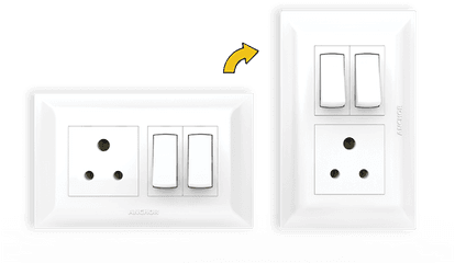 Ziva - Panasonic Life Solutions India Anchor Ziva Switch Png