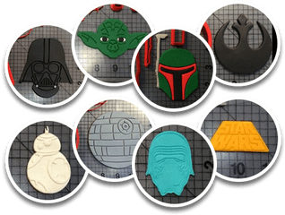 Star Wars Cookie Cutters Jb - Star Wars Character Circle Logo Png