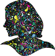 Gear Clipart Abstract - Head Abstract Png Transparent Png Download Colored Abstract Png