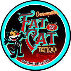 Fat Cat Tattoo Piercing Shop Sacramento Ca - Dot Png