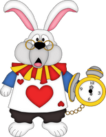 Wonderland Pic Alice Rabbit In - Free PNG