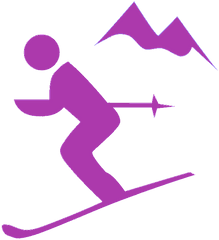 Skiing Icon - Ski Clip Art Png