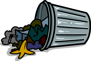 Trashcan Sprite - Club Penguin Trash Can Clipart Full Size Transparent Background Garbage Bin Gif Png