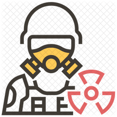 Gas Mask Icon Of Dualtone Style - Biological Hazard Png