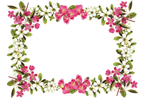 Floral Vintage Frame Pic PNG Image High Quality