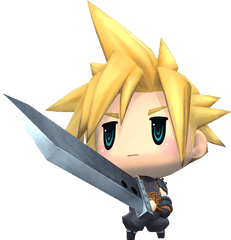 Cloud And Tifas Woff Bios - Cloud Strife World Of Final Fantasy Png