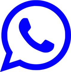 Blue Whatsapp Icon - Whatsapp Logo Blue Colour Png