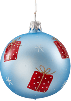 Blue Christmas Bauble Free HQ Image - Free PNG