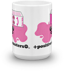 Spilled Pink Milk Logo Mugs U2013 Positive Masters - Coffee Cup Png