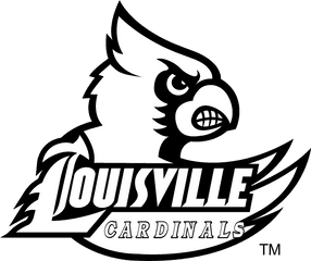 Louisville Cardinals Logo Black And - Automotive Decal Png