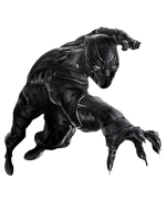 Panther Universe Character Cinematic Wakanda Figurine Black - Free PNG