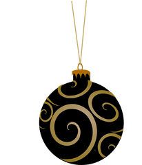 Bauble Black Tree - Free Vector Graphic On Pixabay Gold And Black Baubles Png