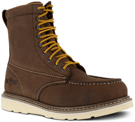 Wedge Work Boot - Lace Up Png