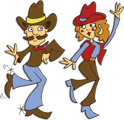 Line Dancers Clipart Station - Line Dancing Images Clip Art Png