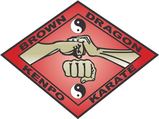 Brown Dragon Kenpo Karate Logo - Illustration Png