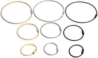 Musri Wire Circle Keychain Rope - Circle Png