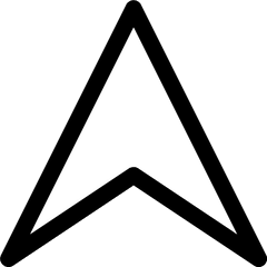 Triangle Arrow Up Transparent Png - Arrow Head Svg