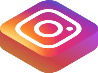 Advertising - Isometric Instagram Logo Png