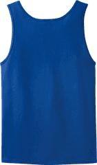 Ultra Cotton Tank Top Central Screen Printing - Royal Blue Tank Top Back Png