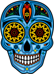 Day Of The Dead Png 2 Image - Dia De Los Muertos Skull Png