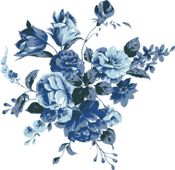 Blue Flowers Png Images - Blue Flowers Vector Free