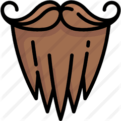 Mustache With Beard - Free Miscellaneous Icons Clip Art Png