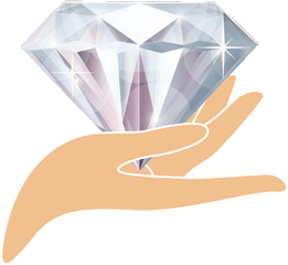 Online Hands Diamond Logo Creator - Diamond In Hand Logo Png