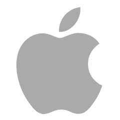 Apple Logo Dark Grey - Apple Logo Grey Png