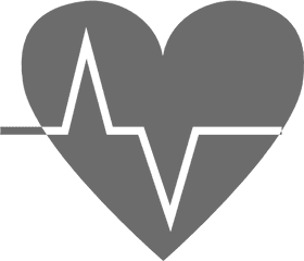 Heart Ecg Curve Png Image Royalty Free Stock Images - Silhouette Of A Heart Beat