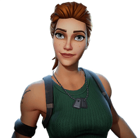 Brown Hair Royale Game Figurine Video Fortnite - Free PNG