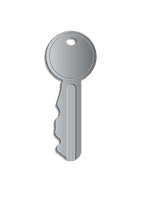 Silver Key Free Clipart HD - Free PNG