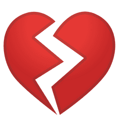 Heart Broken Love Emoticon Emoji Free Clipart HQ - Free PNG