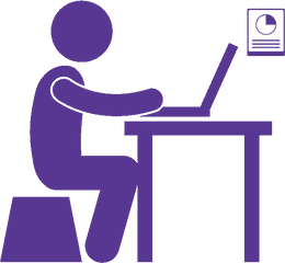 Epilepsy - Man Using Laptop Icon Png