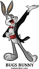 Bugs Bunny Logo - Warner Bros Bugs Bunny Wb Png