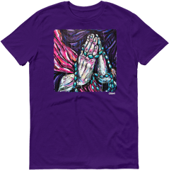 Praying Hands Unisex Crew T - Shirt Devious Elements Apparel Have You Hugged Your Kid Today Png