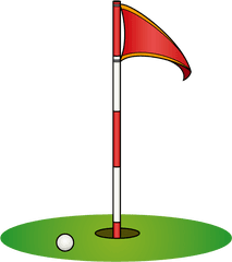 Flags Clipart Golf Ball - Golf Flag Vector Png Full Size Golf Ball Clipart Hole