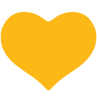 Yellow Heart Clipart - Free PNG