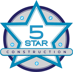 5 Star Construction - Vertical Png