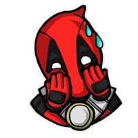 Deadpool Spiderman Sticker Character Fictional Headgear - Free PNG