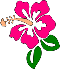 Hibiscus Con Hojas Clip Art - Vector Clip Art Mlp Cutie Marks Flowers Png