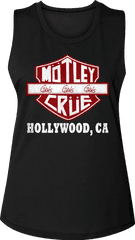 Ladies Motorcycle Logo Motley Crue Muscle Tank Top - Active Tank Png