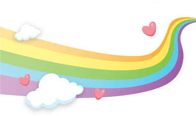 Animado Nubes Con Arcoiris - Arcoiris Con Nubes Png