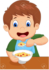 Eat Breakfast Clip Art - Clip Art Eat Breakfast Png