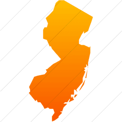 Iconsetc Simple Orange Gradient Us - State Of New Jersey Red Png