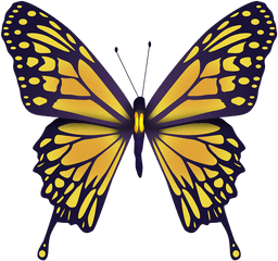 Yellow Butterfly Nature - Blue Mountain Swallowtail Butterfly Png